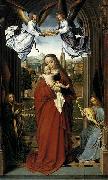 Gerard David Virgin and Child with Four Angels oil on canvas